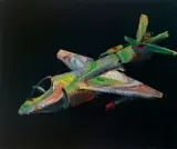 Li Tianbing, Airplane, 2004, Oil on canvas