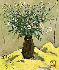 Pang Jiun, Vase of Flowers, 2001, Oil on canvas