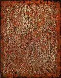 George Chann, Calligraphic Variations, 1960-1969, Oil on canvas, collage