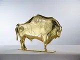 Pierre-Yves Trémois, Le Bison Genèse, 1977, Polished Bronze, edition no. 6/8