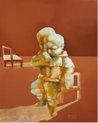 Guo Jin, Illicit Sun (A set of 4 paintings), 1992, Oil on canvas