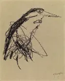 Ye Yongqing, Bird, 2003, Oil on canvas