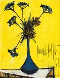 Bernard Buffet, Ombelles dans un vase, 1961, Oil on canvas