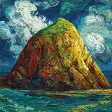 Chang Chen-yu, Island, 1989, Oil on canvas