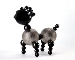 Howard Chen, Dog in Tacks No. 1, 2009, Thumbtacks on resin, edition no. 1/8