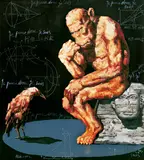 Hua Qing, The Thinker No. 3, 2007, Oil on canvas