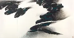 Liu Guosong, Universe in My Mind – 2<br />(quadriptych), 1998, Mounted scroll, ink and color on paper