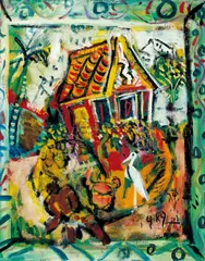 Chen Lai-xing, Forever Blessing, 1989, Oil on canvas
