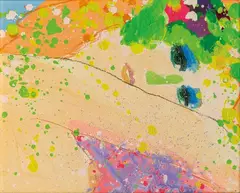 Walasse Ting, I Dream, 1986, Acrylic on  canvas