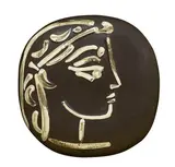Profil de Jacqueline (A.R. 385) by Pablo Picasso, 1956, Earthenware ceramic plaque with black engobe and white glaze, ed. 320/500, sold Jun 2023
