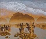 Gao Huijun, Clouds on Jingting Mountains, 2005, Oil on canvas
