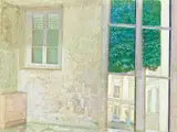 Taï Hoi-Ying, Interior, 1985-1986, Oil on panel