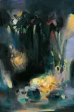 Aux sources de la nuit by Chu Teh-chun, 2004, Oil on canvas, sold Jun 2006