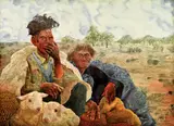 Chen Liu, At the Roadside, 2001, Watercolor on paper