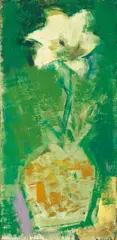 Chin Jun-tso, Lily-I, 1960, Oil on canvas