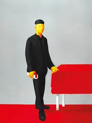 Guan Yong, Red Carpet, 2006-2007, Oil on canvas