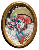 J. C. Kuo, Totem and Taboo -Zhuangzi, 2003, Mixed media canvas mounted onto board