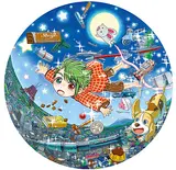 Mr., Nostalgic Childhood Flying in the Night Sky, 2013, Acrylic on canvas