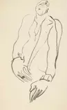 Figure by Sanyu, Ink on paper, sold Dec 2018