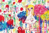 Little Girl with Animals by Ayako Rokkaku, 2009, Acrylic on canvas, sold Jun 2017