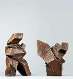 Ju Ming, Taichi Series - Show Boxing, 1988 ; 1982, Wooden sculpture