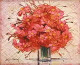 Michel Henry, Cosmos Roses, c. 1991, Oil on canvas