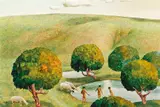 Miao Jingchang, Childhood, 1992, Oil on canvas