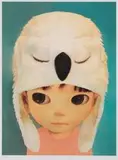 Mayuka Yamamoto, White Owl Boy, 2019, Lithograph, edition no. 46/ 50