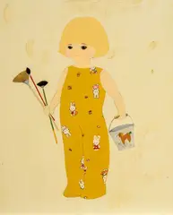 Tomoko Nagai, Miss Painter, 2019, Oil on canvas