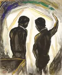 Hung Jui-lin, Support in Mine, 1970, Oil on canvas