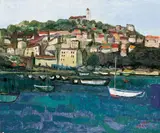 Yoshio Chang, Europe Scenery, 1984, Oil on canvas