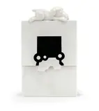 Reload, Snoopy’s Gravitation, 2025, Black marquina marble and white marble