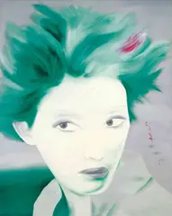 Mao Tongqiang, Wig 2006-4, 2005, Oil on canvas
