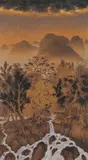 Gao Huijun, Evening Rain of Heshang Landscape, 2005, Acrylic on canvas