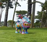 Hung Yi, Lucky Tiger, 2010, Baked enamel on steel plate (unique)