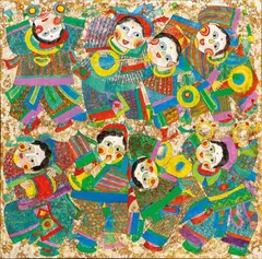 Wu Hao, Musicians, 1988, Oil on canvas