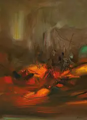 Chu Teh-chun, Composition No. 535, 1973, Oil on canvas