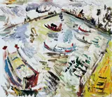 Chen Lai-xing, Port, Oil on canvas