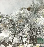 Hong Ling, Snow in Vacant Mountains, 2006, Oil on canvas