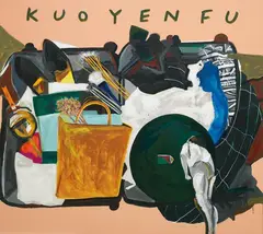 Kuo Yen Fu, Suitcase – Female Artist, 2019, Mixed media on canvas, collage