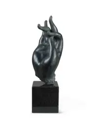 Quite and Secluded Orchid by Lee Kuang-Yu, Bronze, edition 73/120, sold Jun 2019
