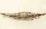 Cai Guo-Qiang, Boat with Reflection (a set of 2), 2003, Gunpowder on paper