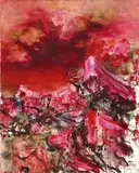 Zhou Chunya, Red Rock, 1999, Oil on canvas