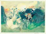 Chu Teh-chun, Untitled, Lithograph, edition no. E.A.