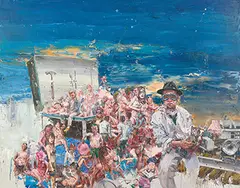 Araki's Friends by Tu Hongtao, 2008, Oil on canvas, sold Jun 2017