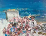 Tu Hongtao, Araki's Friends, 2008, Oil on canvas