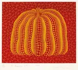 A Pumpkin (RY) by Yayoi Kusama, 2004, Screenprint, ed. 35/120, sold Jul 2021