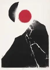 Chen Ting-Shih, Day and Night#36, 1976, Woodblock print, edition no. 425/500