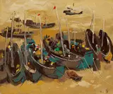 Wu Guanzhong, Fish Boats