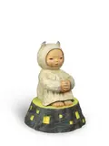 Waiting for You by Moe Nakamura, 2016, Polystone, edition 48/130, sold Jun 2022